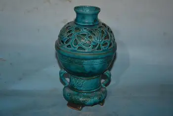 Zriedkavé Dynastie Song(961--1275) porcelánová váza,Openwork rezbárstvo, doprava Zdarma
