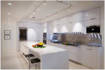 Predaj kuchynského nábytku biely lak modulárny kuchynskej mieru biela kuchynská linka
