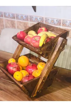 Skutočné Drevené Ručné Kuchynské Organizátor na Ovocie, Chlieb a Ďalšie Užitočné Produkty Jednoduché Nastavenie je možné Použiť v Kúpeľni Dekorácie