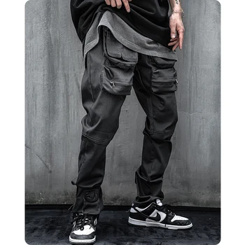 Pánske oblečenie Harajuku Bežné náradie Cargo Nohavice funkčné Safari hiphop cyberpunk výsadkár Mnohými vreckami streetwear