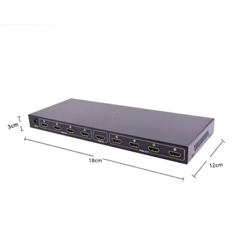 3D Konektor HDMI 1 Do 8 z adaptér HDMI 1080P Full HD HDMI Prepínač Prepínač Splitter pre XBOX DVD PS3, PS4 Projektor