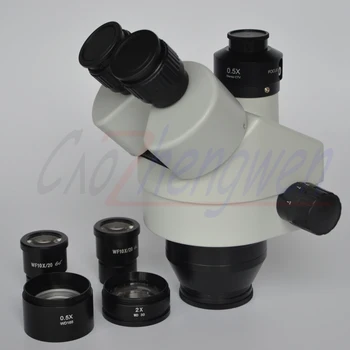 FYSCOPE 7X-45X Sledovať Pilier Stojan Mikroskopom 3,5 X-90X Zároveň Hlavná trinokulárny kyowa s Dual LED Svetlá