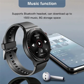 2021 Nové Bluetooth Hovor Smart Hodinky 4G ROM Mužov Nahrávanie Miestnej Hudby Fitness Tracker Smartwatch Pre Huawei GT2 pro Xiao telefón