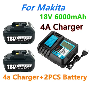 Nové BL1860 Nabíjateľná Batéria 18V 6000mAh, Lítium-iónová pre Makita Batérie 18v BL1840 BL1850 BL1830 BL1860B LXT 400+nabíjačka