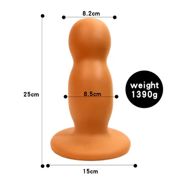 25*8.5 cm Análny Plug Extrémne Sexuálne Hračky, Veľké Silikónové Zadok Plug Dilator Prostaty Masér pre Mužov, Ženy Riti Rozšírenie Stimulátor