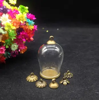 100set/veľa 30*18 mm Cloche oválne arch, ktorí chcú fľaša na jar riadnym okraj zásobníka sklenenej fľaštičke prívesok náhrdelník sklo svete šperky