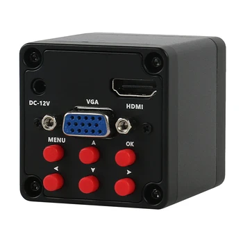 SONY IMX307 HDMI VGA 1080P Priemyselné Video Mikroskopom Fotoaparát 160X /300X Parfocal Objektív Kompaktný Zoom 144 LED Osvetlenie Svetlo
