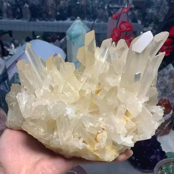 Prírodná Biela Crystal Klastra Quartz Reiki Liečenie Kameň Crystal Bod, Vzor Domáce Dekorácie Crystal Baňa