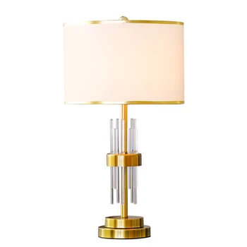 Crystal Stolové Lampy pre Spálne Domáce Vnútorné Výzdoba Stola Svietidlá Osvetlenie Nočné Štúdia Hotel Obývacia Izba Stolná Lampa Luxusné WF