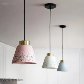 Vintage Cementu Prívesok Svetlá Multicolor Nordic Visí Lampa Moderného Priemyselného Kuchyňa Prívesok Lampy Domova Svetla Svietidlo