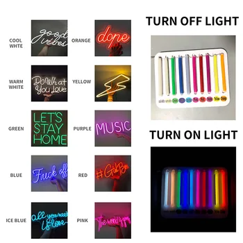 LED Neon Plakety Známky Wall Prihláste Vlastné Svetlá pre Domov, Miestnosti Beach Bar Dekor Motel Umenie List Logo Osvetlenie Doska Sconce
