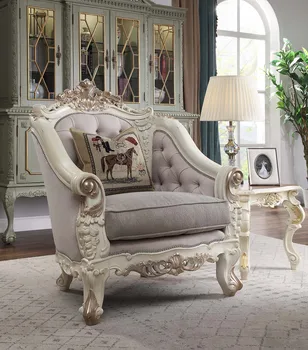 Nové Klasické talianske Royal Štýl, Obývacia Izba, sedacie súpravy Konkurencieschopné Ceny Nábytku, Kožené Kreslá GGC09.3