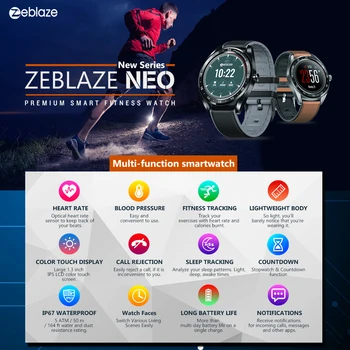 Zeblaze NEO Smartwatch Fitness Náramok Sledovanie Tepovej frekvencie 1.3