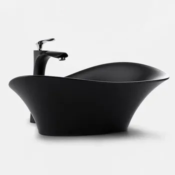 Biela Art Drezu Čierne Umývadlo Keramické Umývadlo na Umývanie Umývadlo s Drainer Kúpeľňa Keramické Drezy