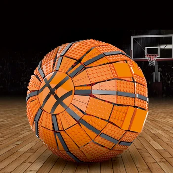 2221Pcs MOC 1:1 Basketbalovú Loptu Model so stojanom Montáž Tehly Hračka Darček Pre 8+