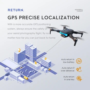6K HD Antény GPS Smart Postupujte podľa RC Drone Striedavé Dual Camera 5G WIFI EIS Anti-shake 1800M 28Mins Bezpečnosti Vrátiť FPV RC Quadcopter
