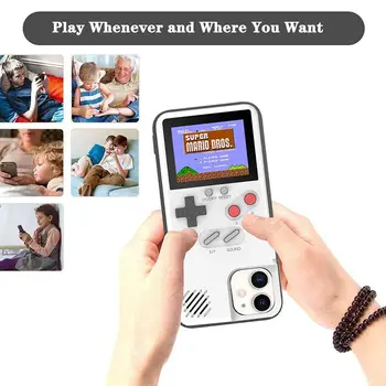 Retro GB Gameboy Telefón púzdra Pre iPhone 6 6 7 8 Plus Mäkké TPU Môžu Hrať Blokus Herné Konzoly Kryt Pre iPhone X XS XR Max