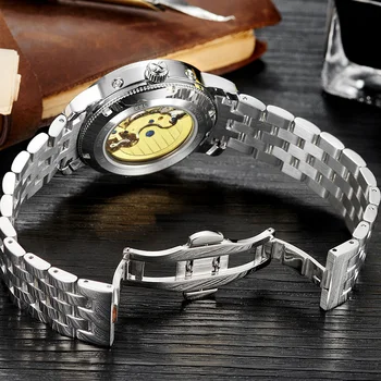 XINQITE Človek pozerať 2020 značky luxusné Mechanické Hodinky z Nerezovej Ocele, Vodotesné Automatické Hodinky Multi-funkčné mechanické hodinky