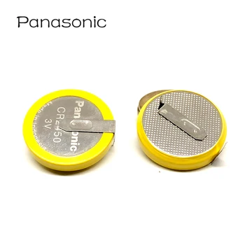 10pcs/veľa Panasonic CR2450 gombíková Batéria 3V H typ horizontálne s 2 Spájkovanie Kolíky varič na Ryžu 2450 lítiové batérie bunky