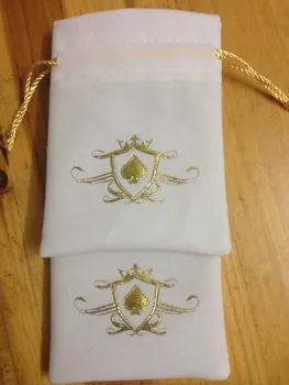 500pcs velvet malé šnúrkou taška vlastný darček taška 8*10 cm šperky taška s teplou pečiatka zlatej fólie logo a zahŕňajú prepravné DHL
