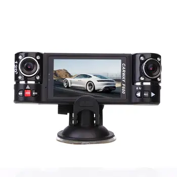 VEHEMO Dash Cam GPS Auto videorekordér DVR Kamera 1080P HD Dual Objektívom 180° Predná parkovacia Kamera Nočného Videnia Video Rekordér