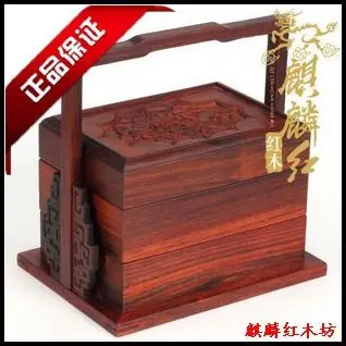 Kylin rosewood remesiel z Ming a Qing Dynastie klasického nábytku model malých micro miniatúrne rosewood šperky box darček vyhrievať