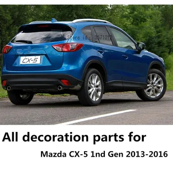 Pre Mazda CX-5 CX5 2013 2016 auto ochrana tela nárazníka ABS chrome výbava zadné zadné chvost spodnej odsávače pár panel časti 1pcs