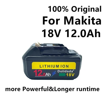 Nové 18 Volt nabíjateľná batéria 12000mah lítium-iónová batéria Makita bl1880 bl1860 bl1830 + 3A nabíjačka power nástroj batérie
