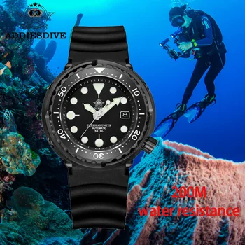 Addies Ponoriť Nové 300M Potápanie Mechanické Náramkové hodinky Luxusné Zafírové Sklo NH35 Pohyb Nehrdzavejúcej Ocele, Automatické pánske Hodinky