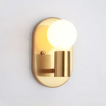 Minimalizmus LED Nástenné Svietidlo Železa Moderné Nordic Wandlamp Zlata, Zariadenie Spálne, Obývacia Izba Dekor Nástenné Svietidlá E27 Lampade Da Parete