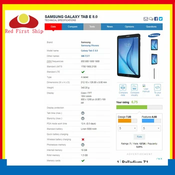 10Pcs/veľa Pre Samsung Galaxy Tab E 8.0 T337 Dotykový Displej Digitalizátorom. Panel Sklo Objektívu SM-T337 LCD Predné Výmenu Snímača