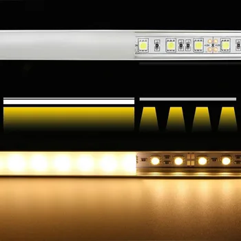 DHL 10-100KS Zapustené 1 m/povrchovú montáž LED hliníkový profil kanál Led Line Bar svetlo pre 3528 5050 5630 led pásy svetla