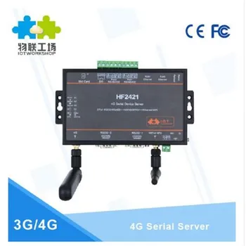 CE 5 ks/balenie Wifi modul Sériové Zariadenie Server RS232, RS485, RS422, aby Ethernet Wifi 4G 3G, GPRS Sieti Prevodník HF2421 Konektor