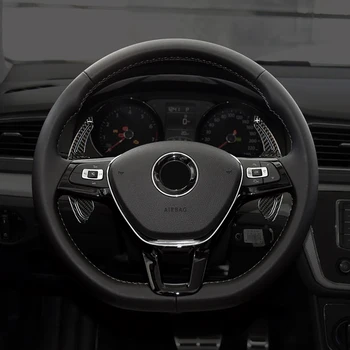 Kované z uhlíkových vlákien materiálu Auto čalúnenie interiér volant, Radenie pádla Pre VW Golf6 CC je GLAXAY Scirocco