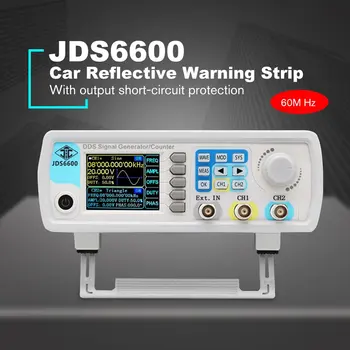 JDS6600 60MHz Digitálne Ovládanie DDS Dual-kanál Ľubovoľný Priebeh Funkčné Generátora Signálu Frekvencia Meter Vysoká Presnosť