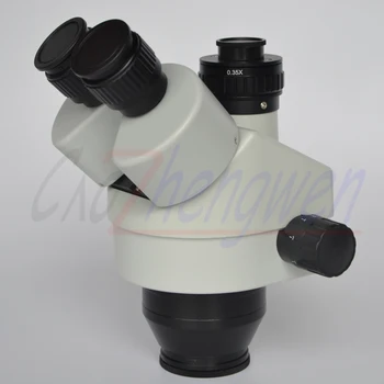 FYSCOPE 7X-45X Súčasne-Hlavná Trinocular Zoom, Stereo Mikroskopom Hlavy + 0.5 C-MOUNT