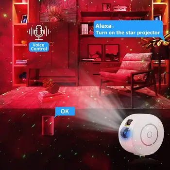 Tuya Smart Star Projektor Smart Home WiFi Laserová Hviezdne Nebo Máva Nočné Svetlo LED Farebné APP Bezdrôtové Ovládanie Alexa GoogleHome