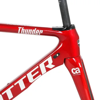 2020 Nový Prísť Thunder Twitter Carbon Racing Cestnej Bike 700 C Rám karbónová Vidlica Sedlovka Rýchle Uvoľnenie BB92 UV Laserom, Kreslenie