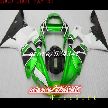 Hej- YZF R1 00 01 Motocykel horské YZFR1 zelená biela horské auta 2000 2001 yzf 1000 telo diely na Yamaha