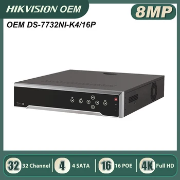Anpviz 4K 32CH POE NVR Hikvision OEM DS-7732NI-K4/16P 8MP Sieťový Video Rekordér Podporu 4 SATA AŽ 32TB H. 265+
