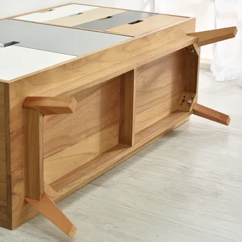 Louis Módne Európskej jednoduché Nordic masívneho dreva jednoduchá krása obývacej izbe čaj stôl TV kabinet poschodí kabinetu bay okno skrine