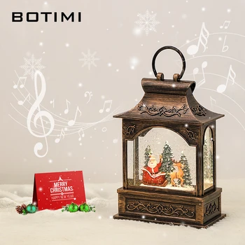 BOTIMI Music Box Vianoce, Nový Rok Darčeky Pre Dievčatá Deti k Narodeninám Rotujúce Tanec Balet Spálňa Nočný Stolík Lampa