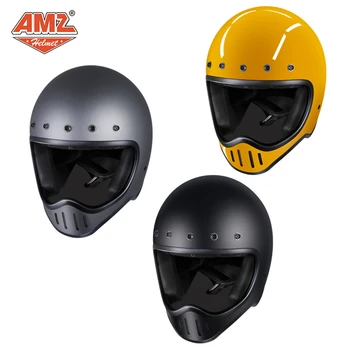 AMZ Black Motocyklové Prilby Laminát Motocyklové Príslušenstvo na Motocross Prilba Casco Moto Plnú Tvár Capacete De Moto Prilba BODKA