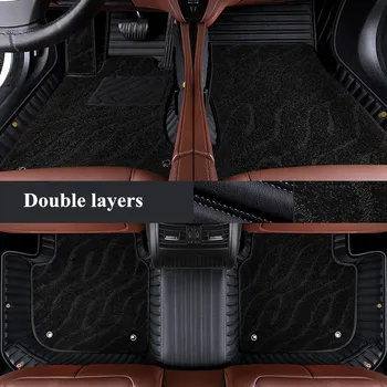 Najlepšia kvalita! Vlastné špeciálne auto podlahové rohože pre BMW 520i 525i 530i 535i Gran Turismo F07 2017-2010 odolné dvojité vrstvy koberce