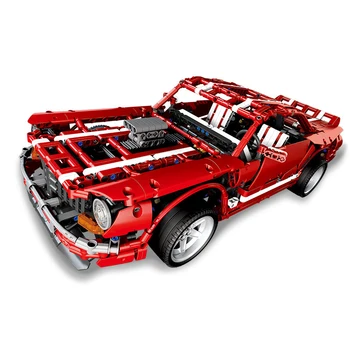 RSR Červená Super Pretekárske Auto, Stavebné Bloky, High-tech Expert Tvorca Športové Auto Tehly Moc 3D Model, Modulové Zostavy Pre Deti Darčeky