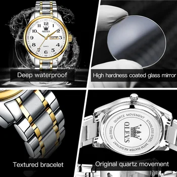 Luxusné Hodinky pre Mužov Nepremokavé Dátum, Hodiny, Nerezové náramkové hodinky Quartz Mužskej Módy Značky Relogio Masculino Box Číslo