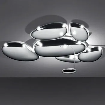 LED Postmoderných Nodic ABS Chrome Kvapka Vody Luster Osvetlenie LED Lampa LED Svetlo Pre Foyer Spálňa Jedáleň