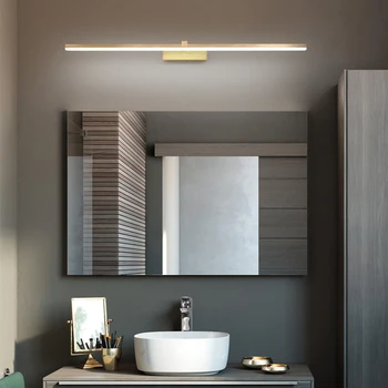 BDG Moderné LED Kúpeľňa Ľahké Nepremokavé Zrkadlo Svetlo 0.4-1.2 M AC85-265V Nástenné Svietidlo Krytý Sconce Zlato Nástenné Svietidlo