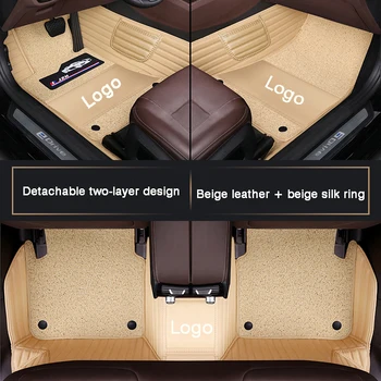 High-end Prispôsobiteľné plný priestorový auto rohože pre BMW X5 X5 E70(7seat) X5 F15(7seat) interiéri automobilu auto príslušenstvo