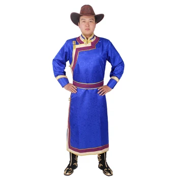 Nový Čínsky národný Kostým Mužské šaty Čínskej Tradičnej obývacia Oblečenie mongolskej Kostýmy Pre Mužov Župan Oblečenie